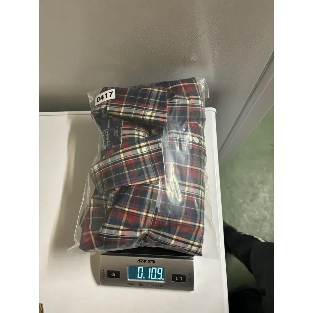 Polo Ralph Lauren Long Sleeve Button Front Shirt Regent Classic‎ Fit Plaid 2XL